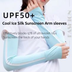 Fashionable Cool Breathable UPF50 UV Protection Ice Slik Sleeves